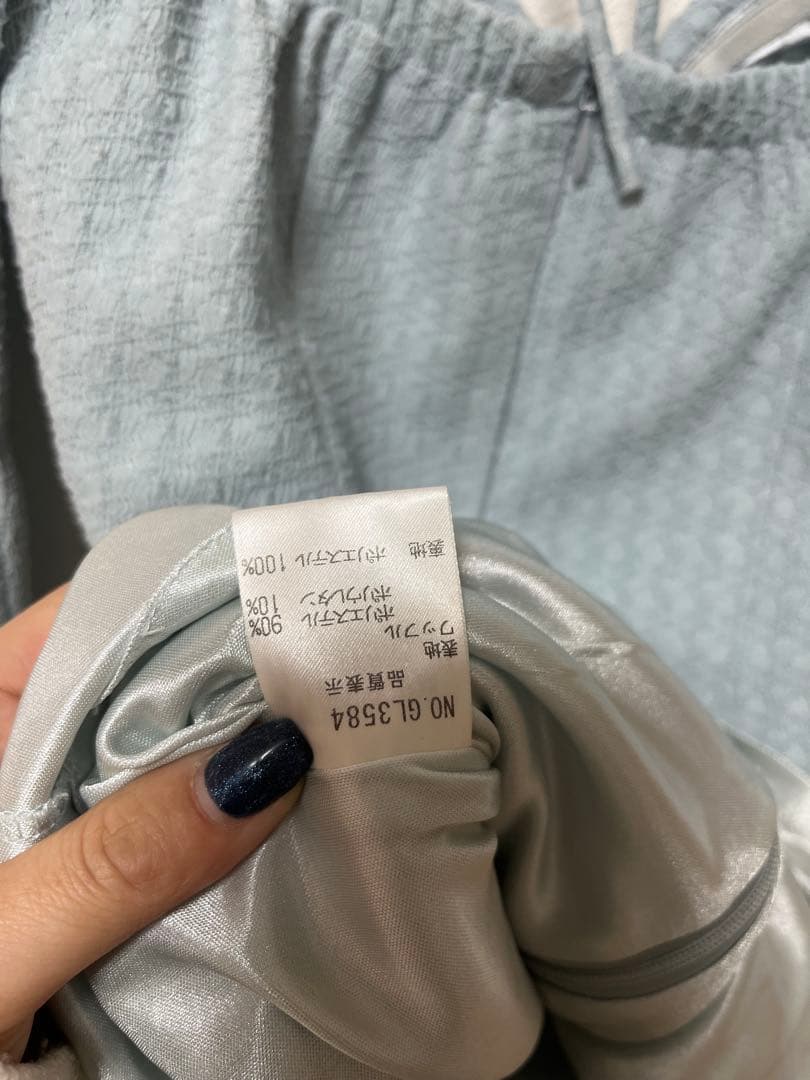 ROBE　de FLEURS 長袖バックオープンタイトミニキャバドレス