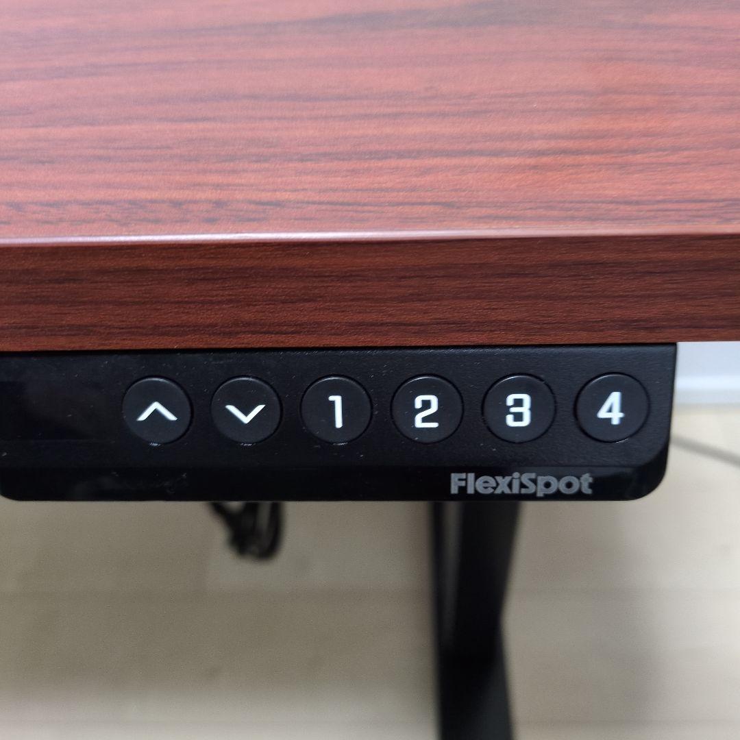FlexiSpot EF-1 電動昇降デスク 100cm×60cm マホガニー
