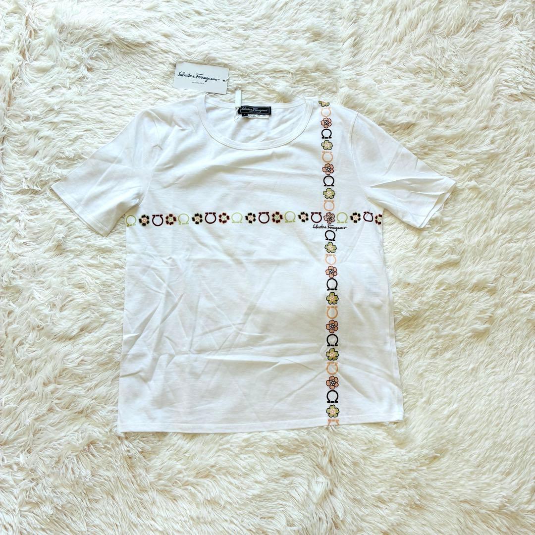 Salvatore Feragamo フェラガモ　Tシャツ ホワイト　L