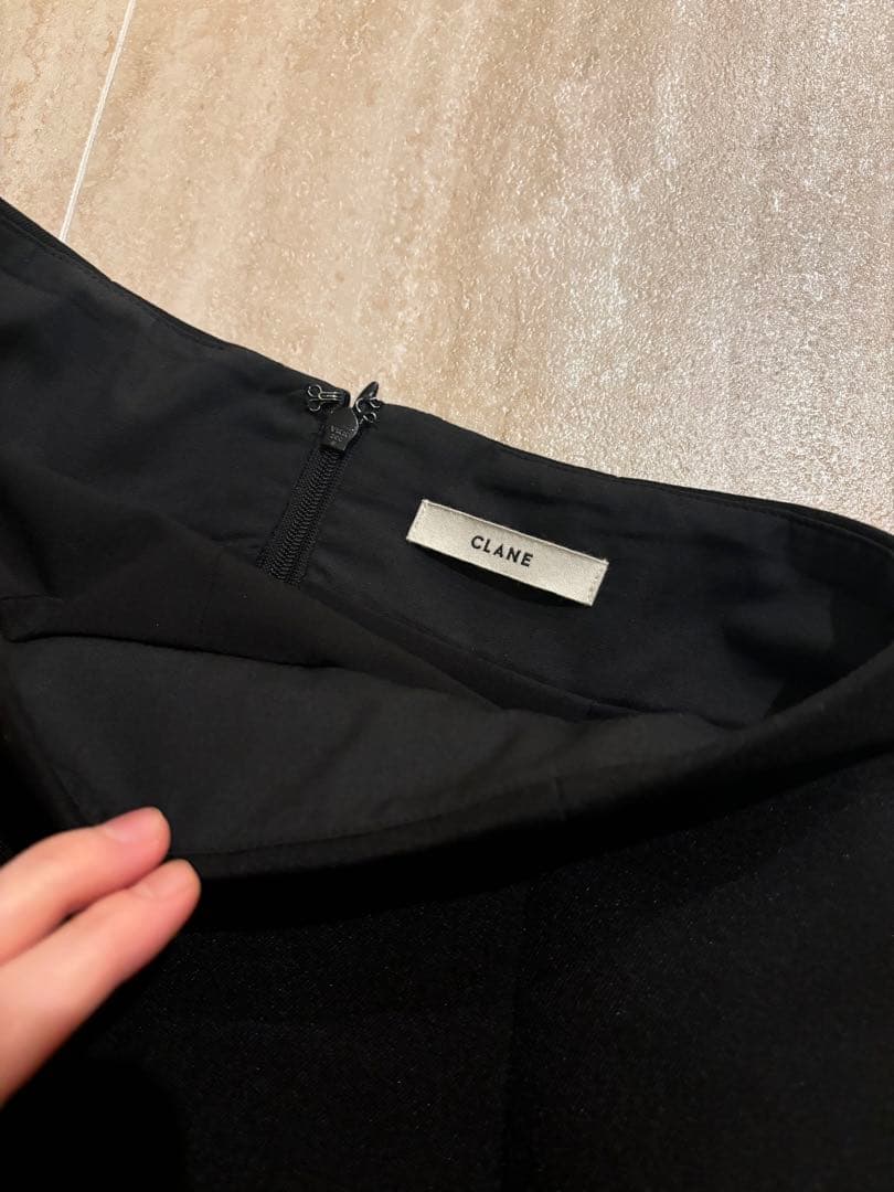 CLANE CONSTRUCTIVE MINI SKIRT ブラック