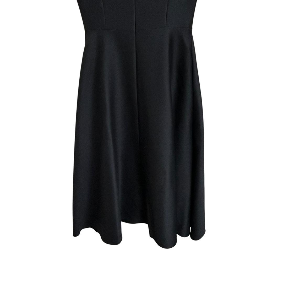 Rene　ルネ　ロングワンピース　Aライン　シルク混　ドレス　ブラック　36