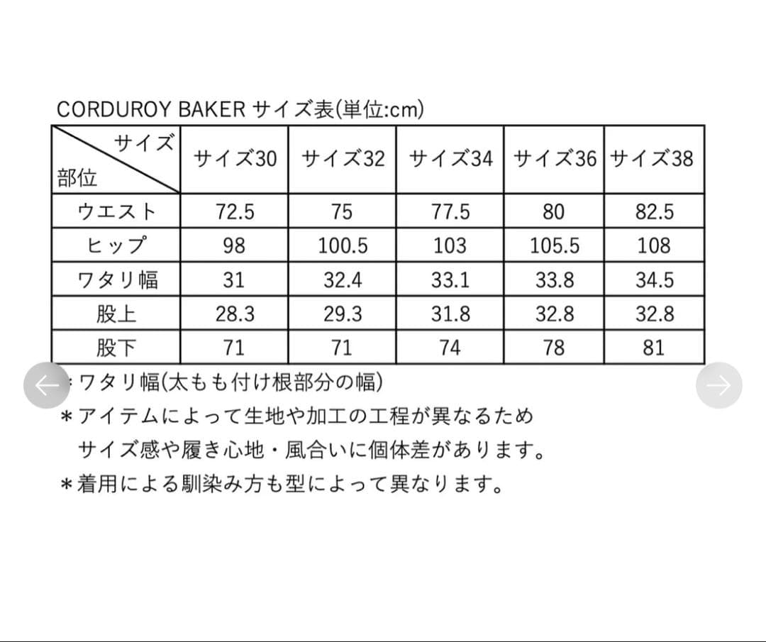 お値下げ【SHISHIKUI】CORDUROY BAKER チャコールグレー34