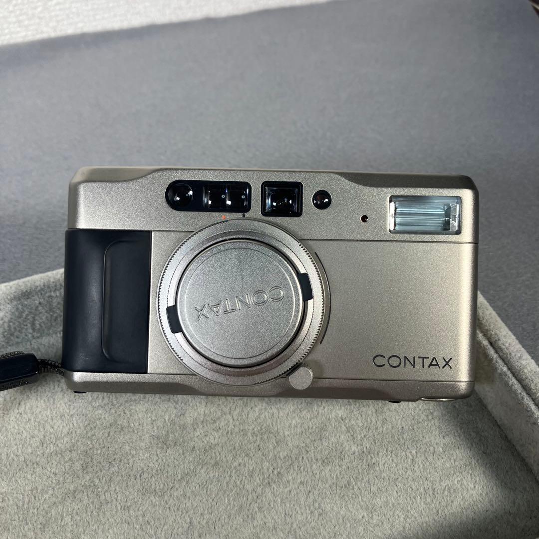 【美品】CONTAX Tvs シルバー コンパクトフィルムカメラ