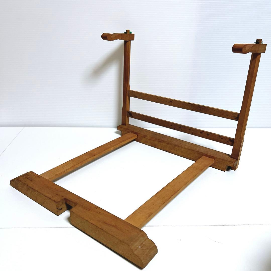 【美品・締め太鼓】　和太鼓 34.5cm×17cm 打楽器　和楽器　台座　金彩