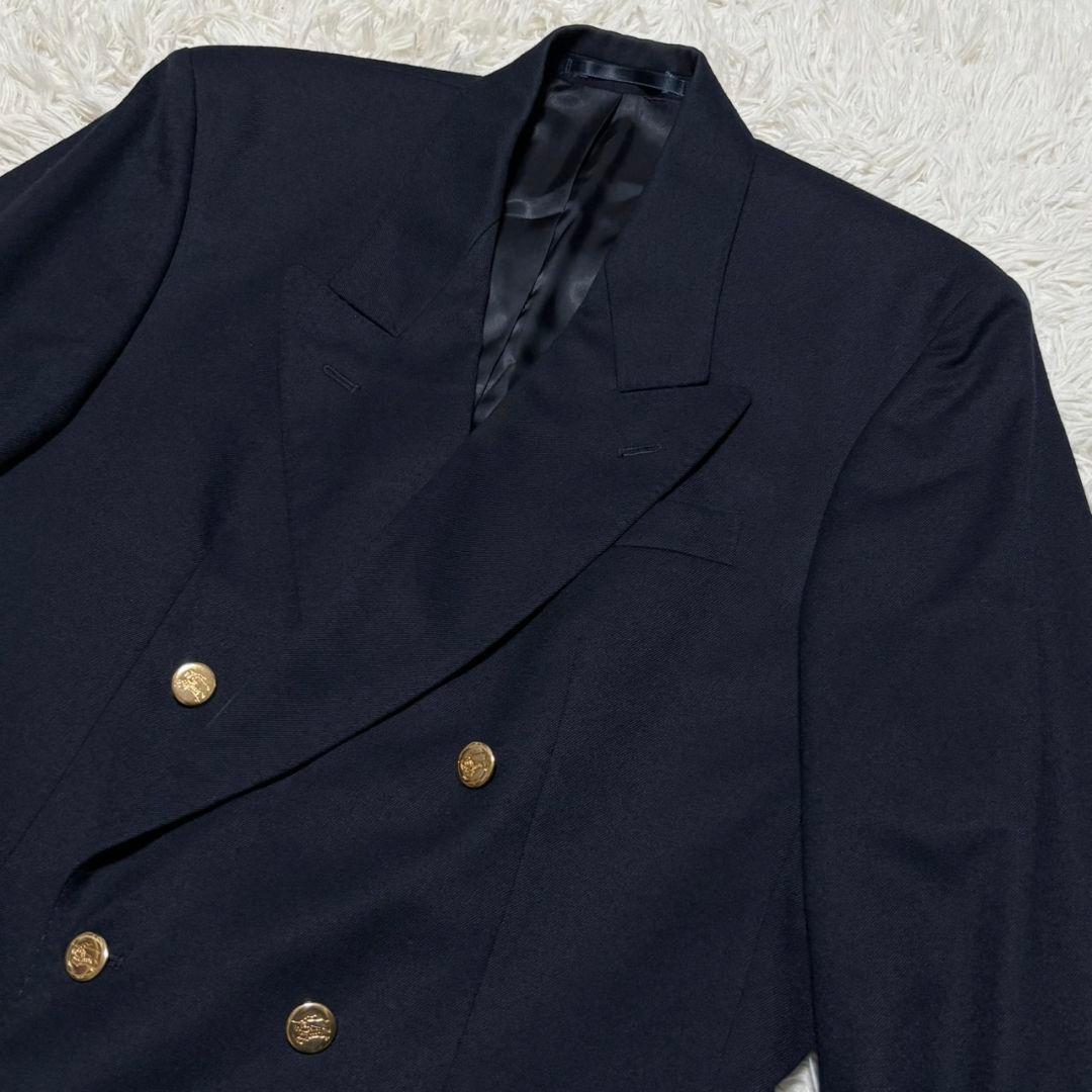 美品 バーバリーズ テーラードジャケット ダブル 金ボタン