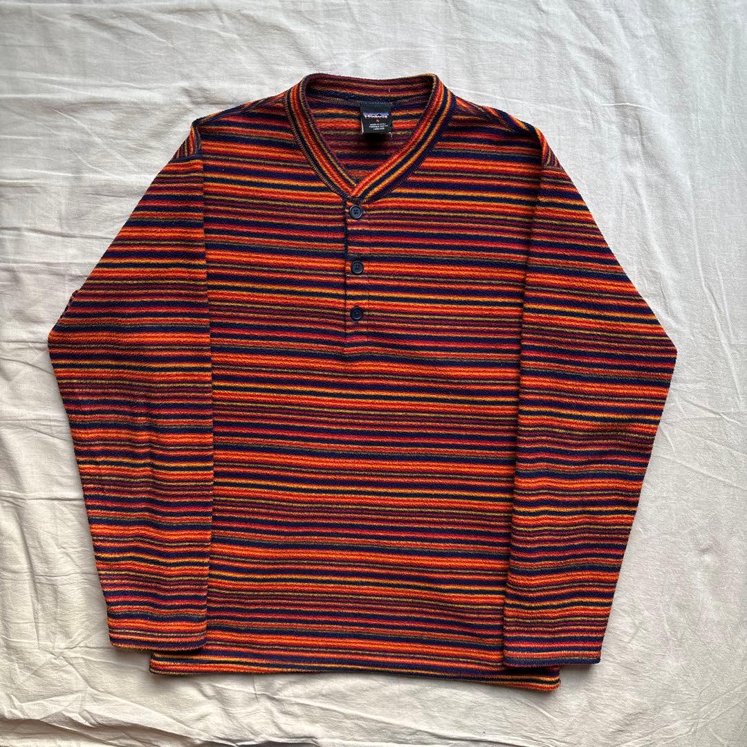 【USA製】90s Patagonia CAPILENE ヘンリーネックフリース