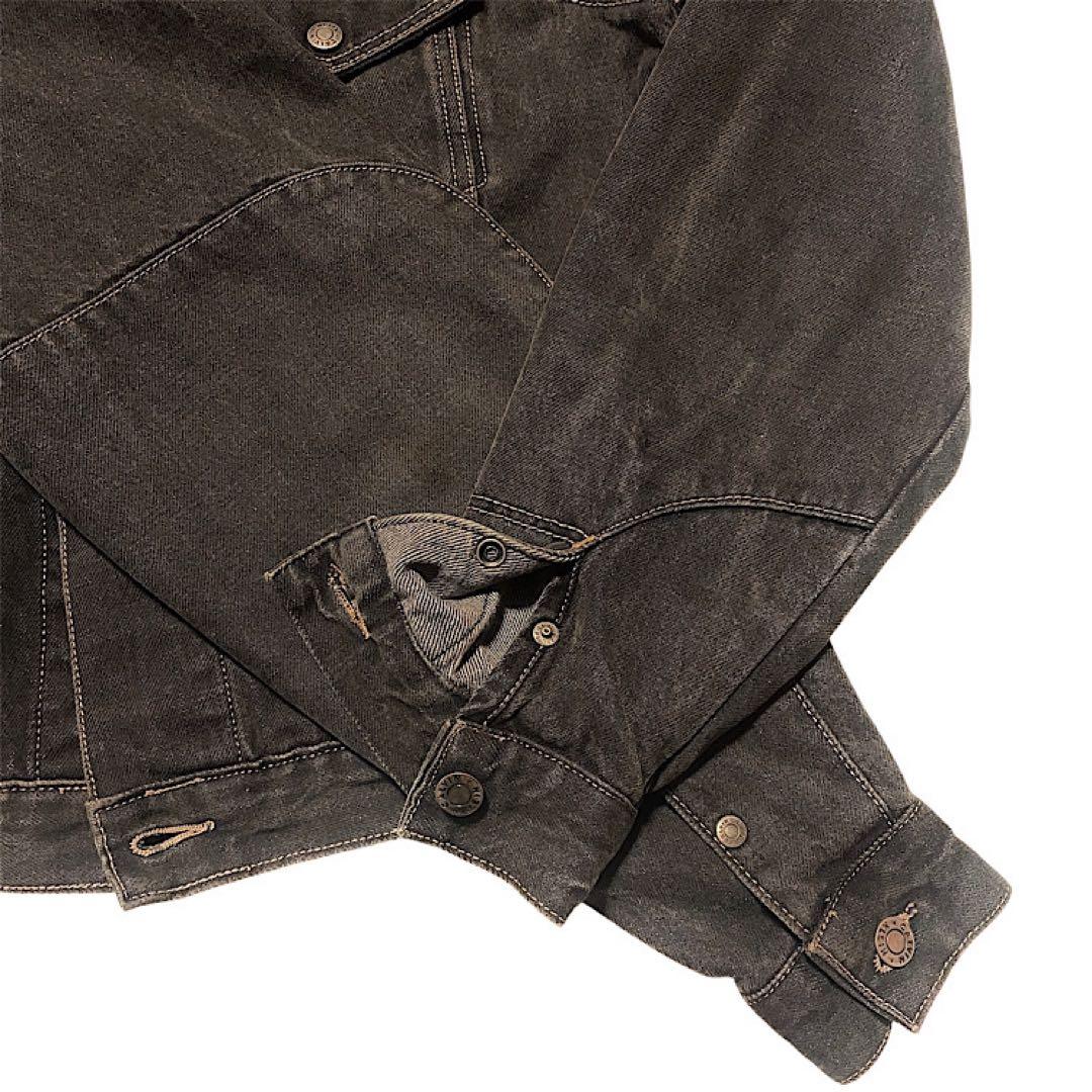 8*様 80s カルバンクライン 先染め ブラックデニムジャケット ビンテージ常