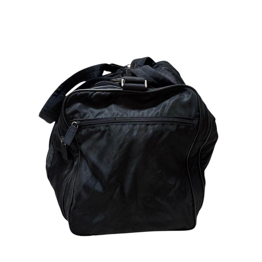 PRADA テスート サフィアーノ 2way ボストンバッグ ナイロン 黒