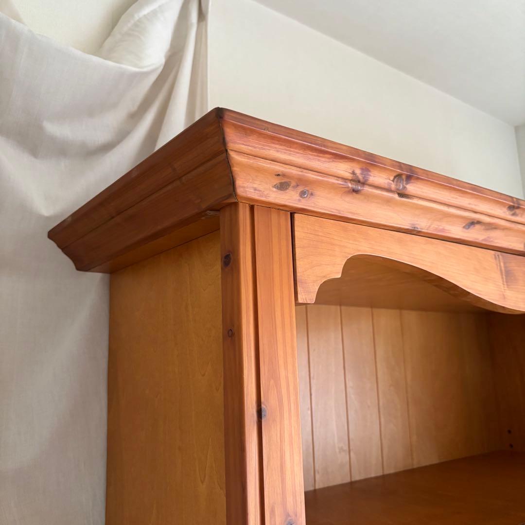 北欧　カントリー　本棚　シェルフ　飾り棚　パイン材　アンティーク　フレンチ