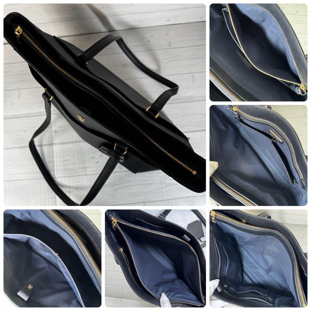 【極美品】TORY BURCH トリーバーチ　ビジネスバッグ　トートバッグ　黒