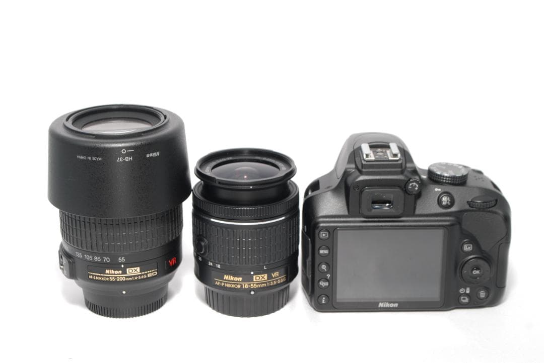 ✨Nikon D3400✨ダブルレンズ✨手ブレ補正付✨Wi-Fi転送✨一眼レフ