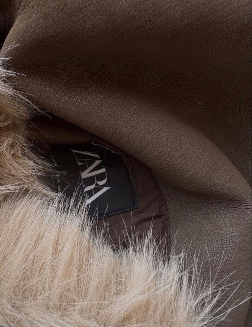 ZARA リバーシブル　ダブルフェイスロングコート