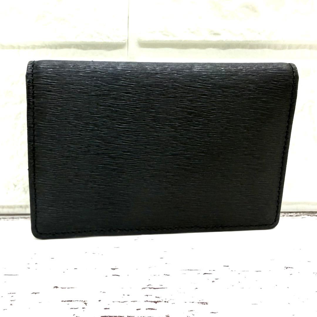 未使用級PORTER　カレント　名刺入れ　レザー　ブラック　エンボス