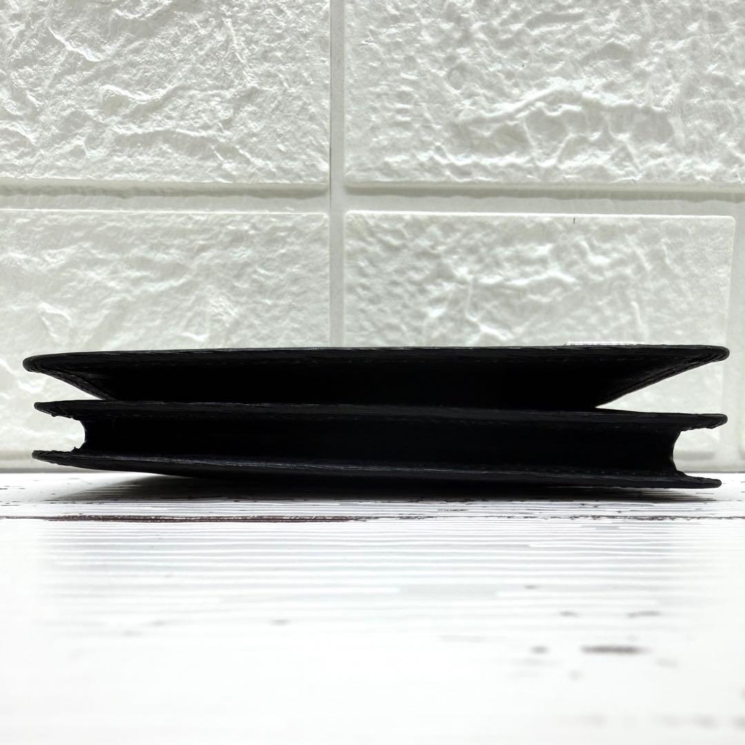 未使用級PORTER　カレント　名刺入れ　レザー　ブラック　エンボス