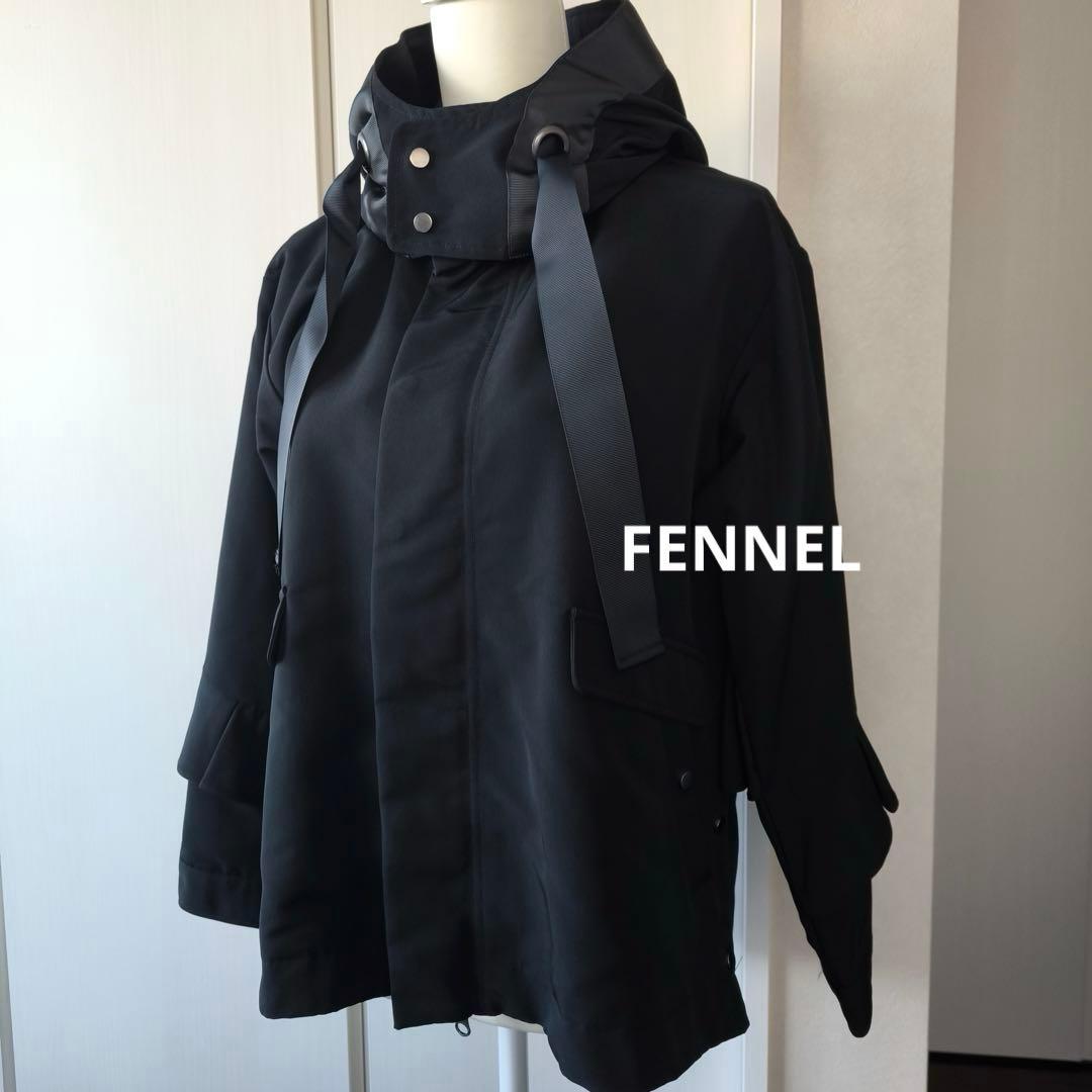 極美品　FENNEL ティアードフリルパーカー　アウター　ブルゾン