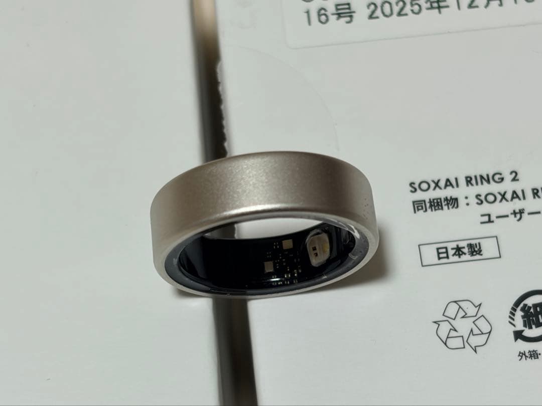 SOXAI RING 2 マットシルバー　16号　美品