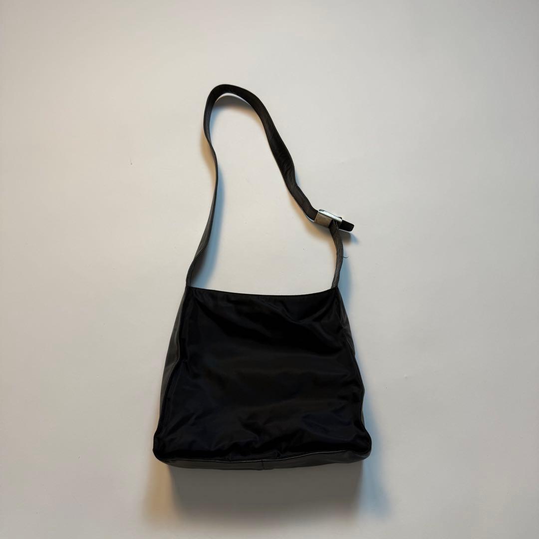 バッグ 1998FW Prada leather nylon shoulder bag