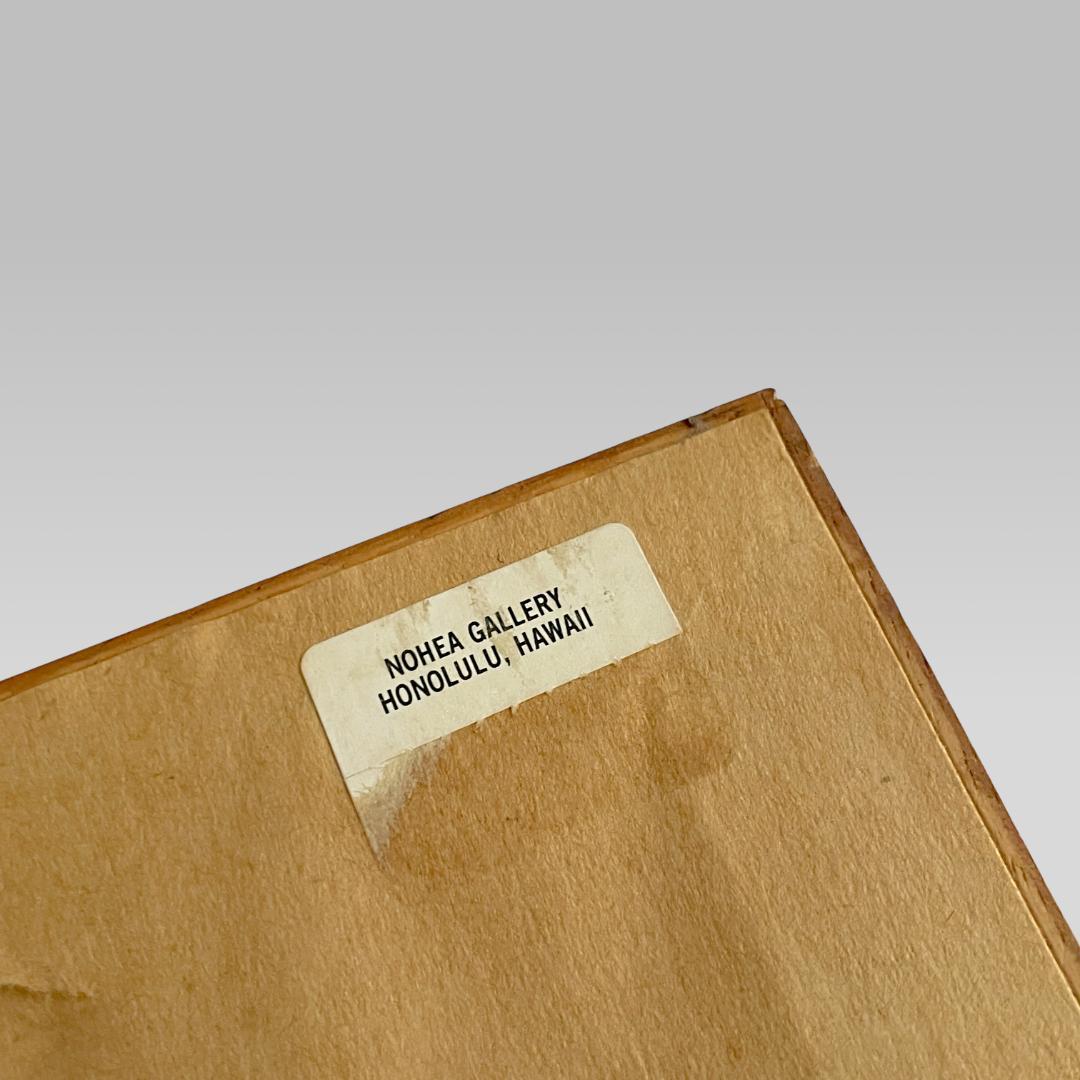 Joanne How作【ペトログリフ】コアウッド 額装アート カパ布 作品