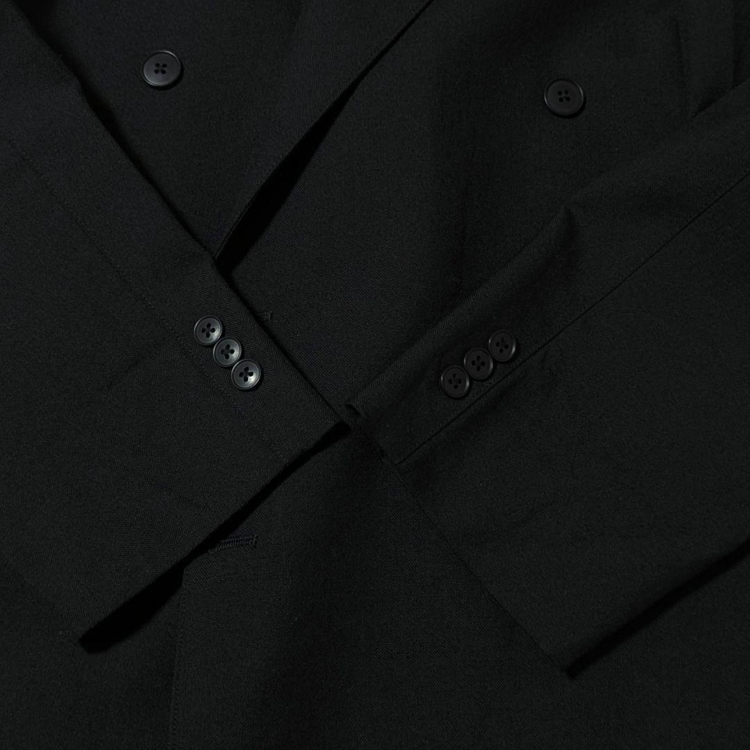 超高級★美品★スティーブンアラン　ダフルブレステッド　ジャケット　6B 黒　L