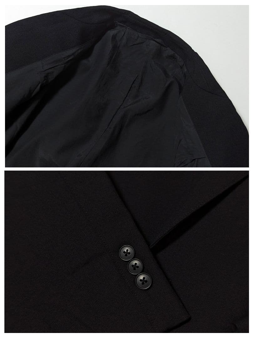 超高級★美品★スティーブンアラン　ダフルブレステッド　ジャケット　6B 黒　L