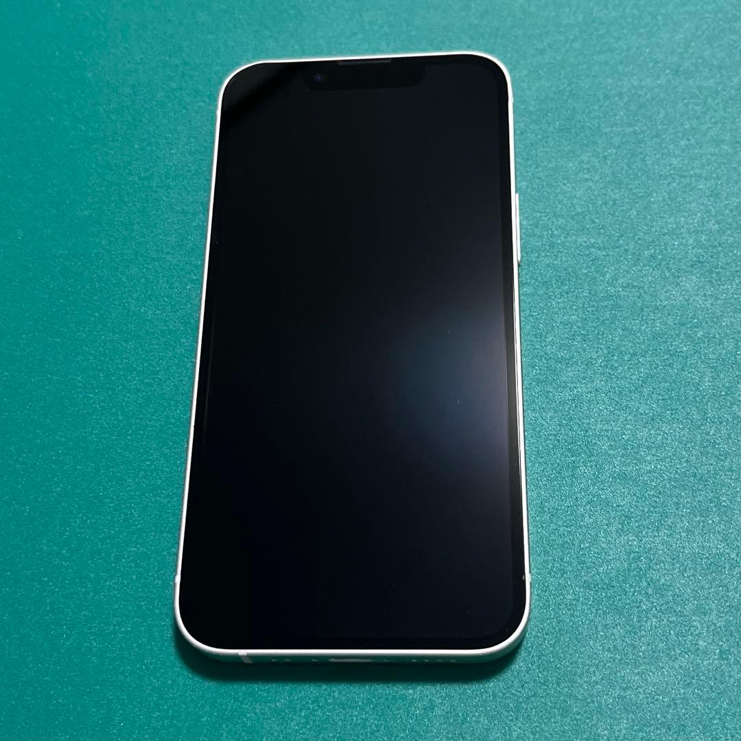 【中古】iPhone 13 mini ホワイト 128 バテリ100% 5
