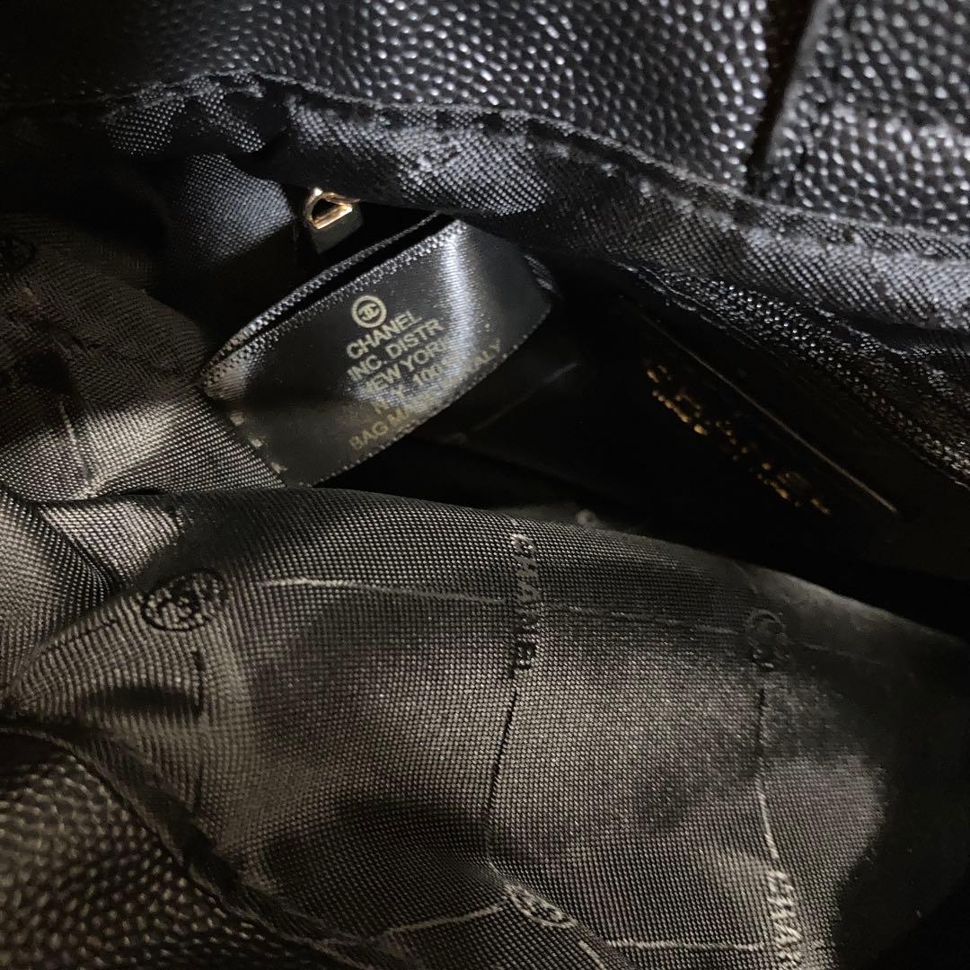 CHANEL 巾着ショルダーバッグ　ブラック　2way