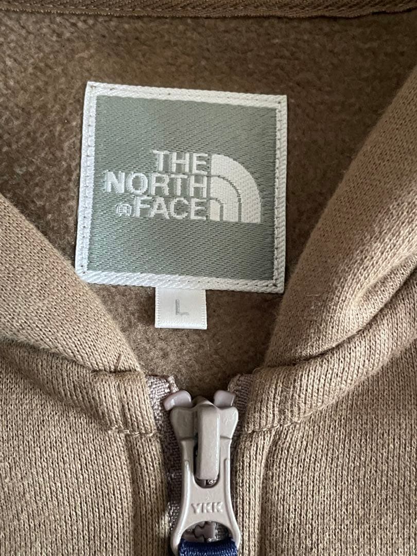THE NORTH FACE ブラウン フルジップフーディ　Ｌサイズ