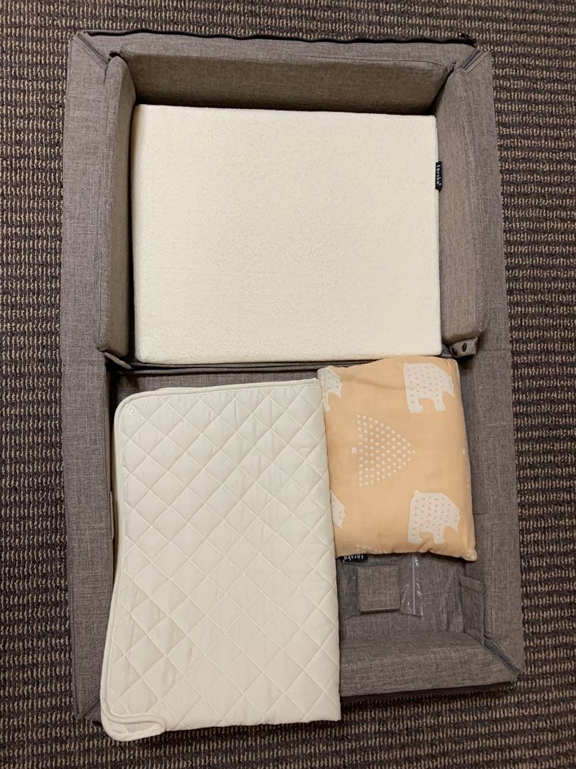 【美品】färska ベビー布団セット グレー