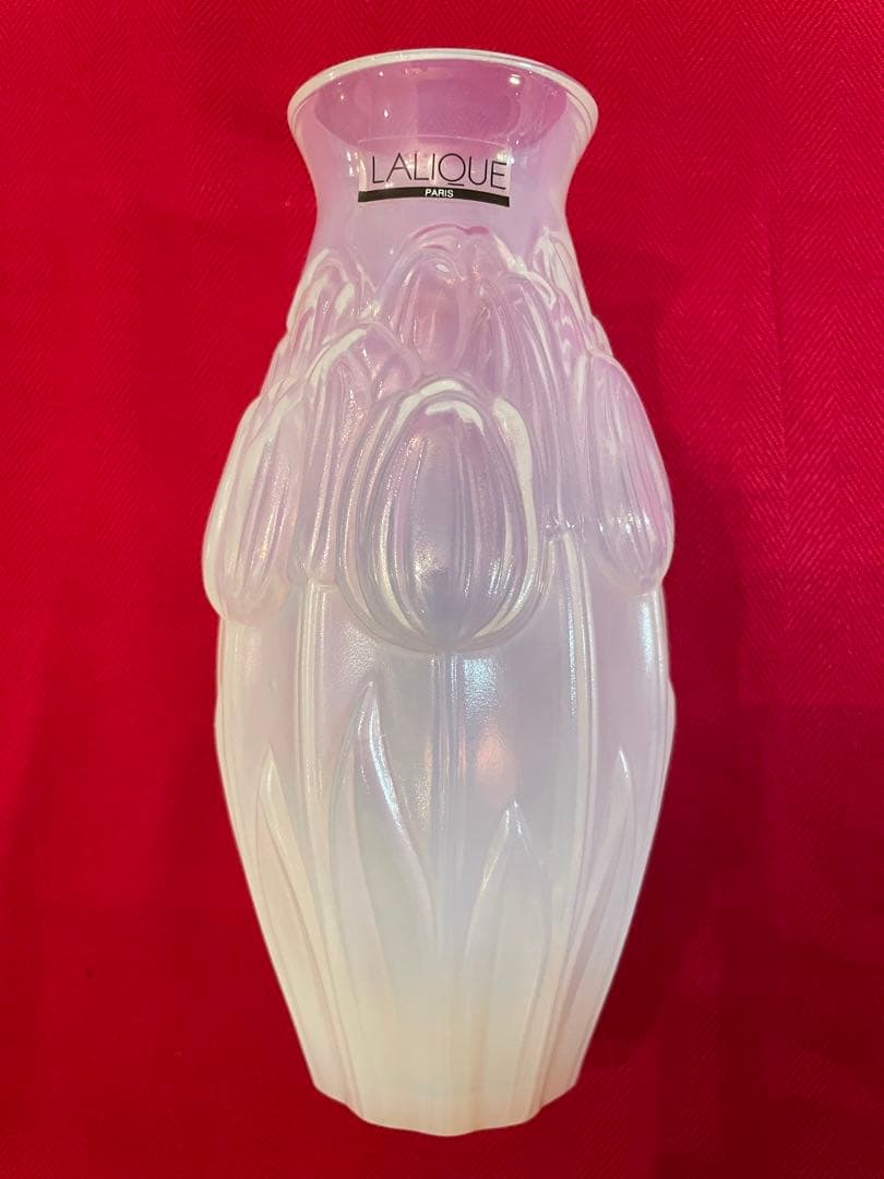 レア　ラリック　LALIQUE オパール　チューリップ 花瓶