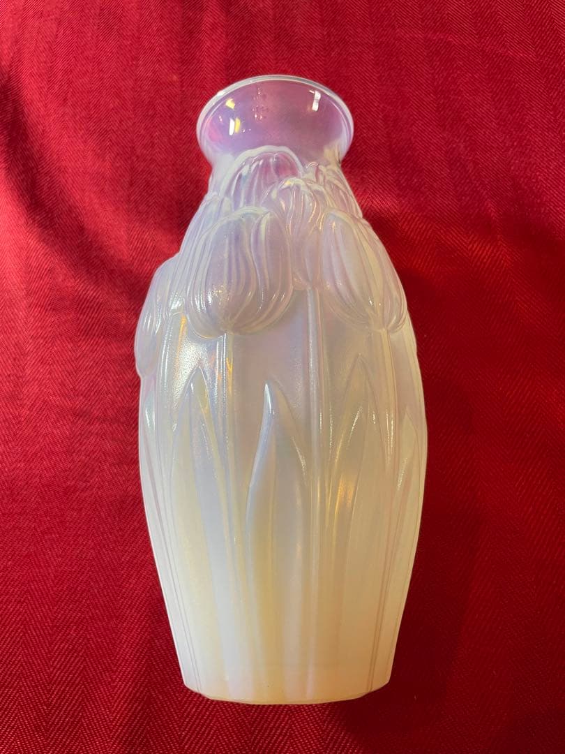 レア　ラリック　LALIQUE オパール　チューリップ 花瓶