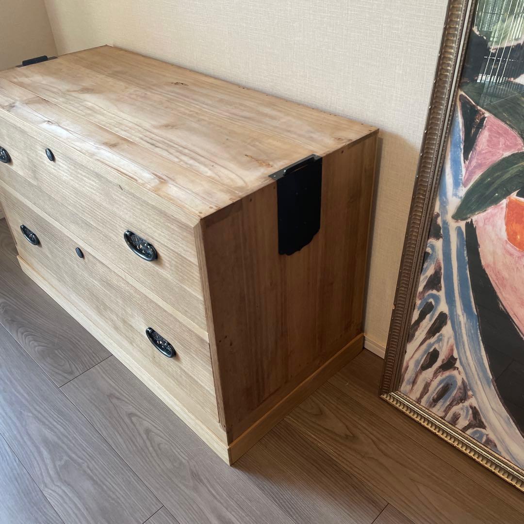 40)桐箪笥　アンティーク　チェスト　テレビ台　古家具　和箪笥　着物