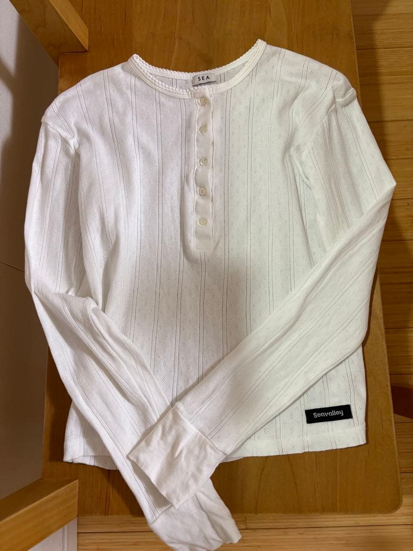 トップス SEA HENLEY NECK L/S TEE