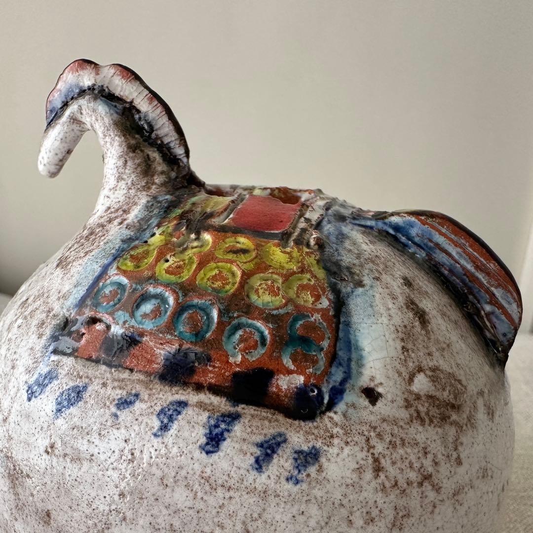 vintage ヴィンテージ 陶器製 馬の花瓶 置物 アンティーク