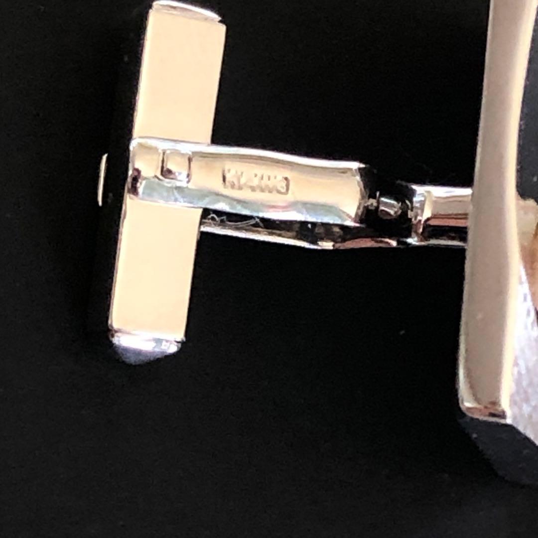 K14WG パール カフス カフリンクス 真珠 スーツ メンズ