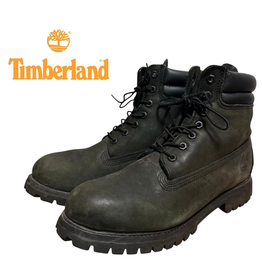 【28cm✨】timberland 6インチダブルカラー ブーツ ブラック