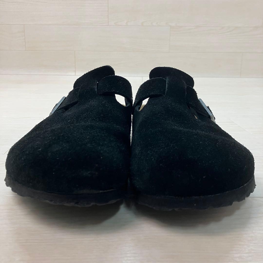 BIRKENSTOCK ボストン クロッグシューズ スエードレザー 黒 42