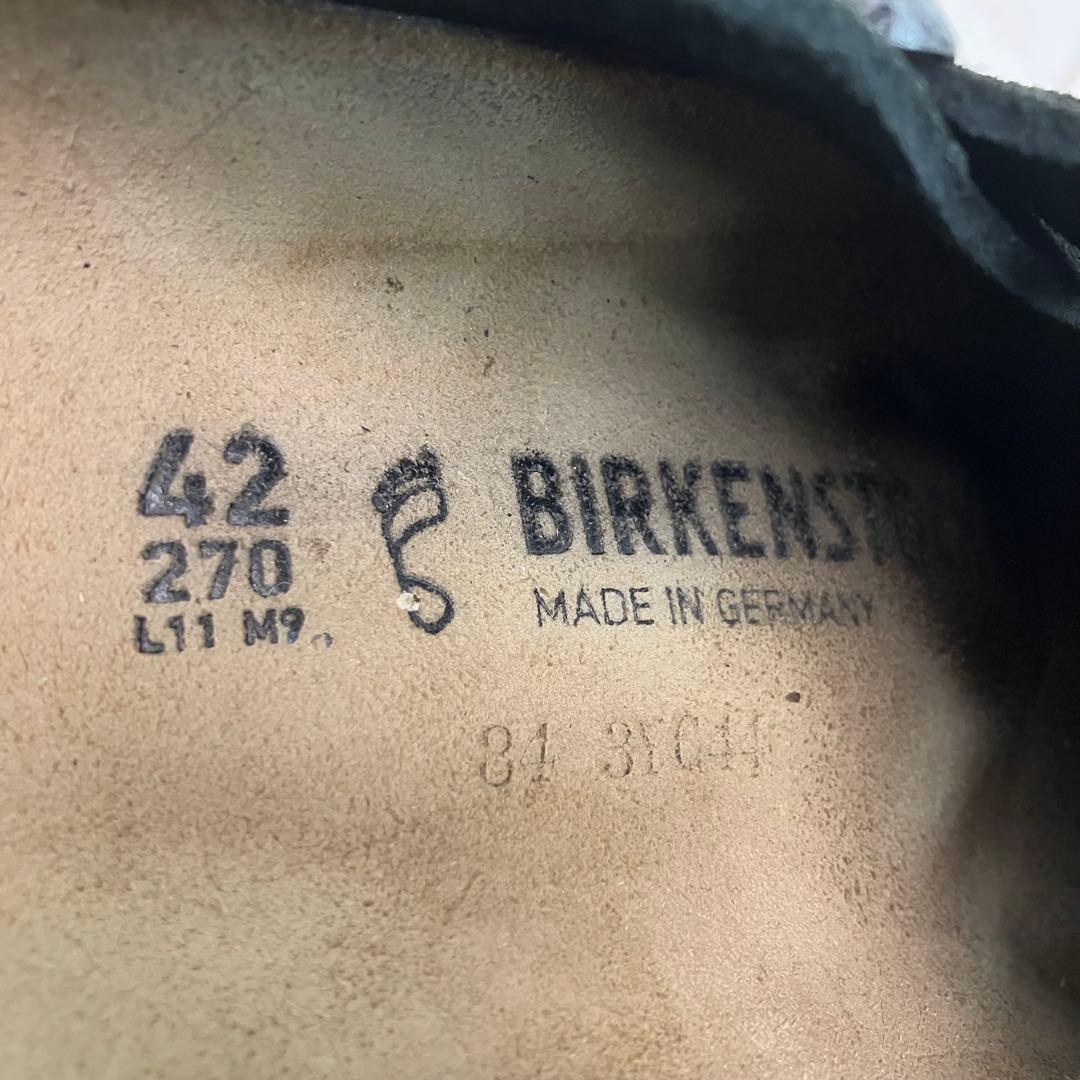 BIRKENSTOCK ボストン クロッグシューズ スエードレザー 黒 42
