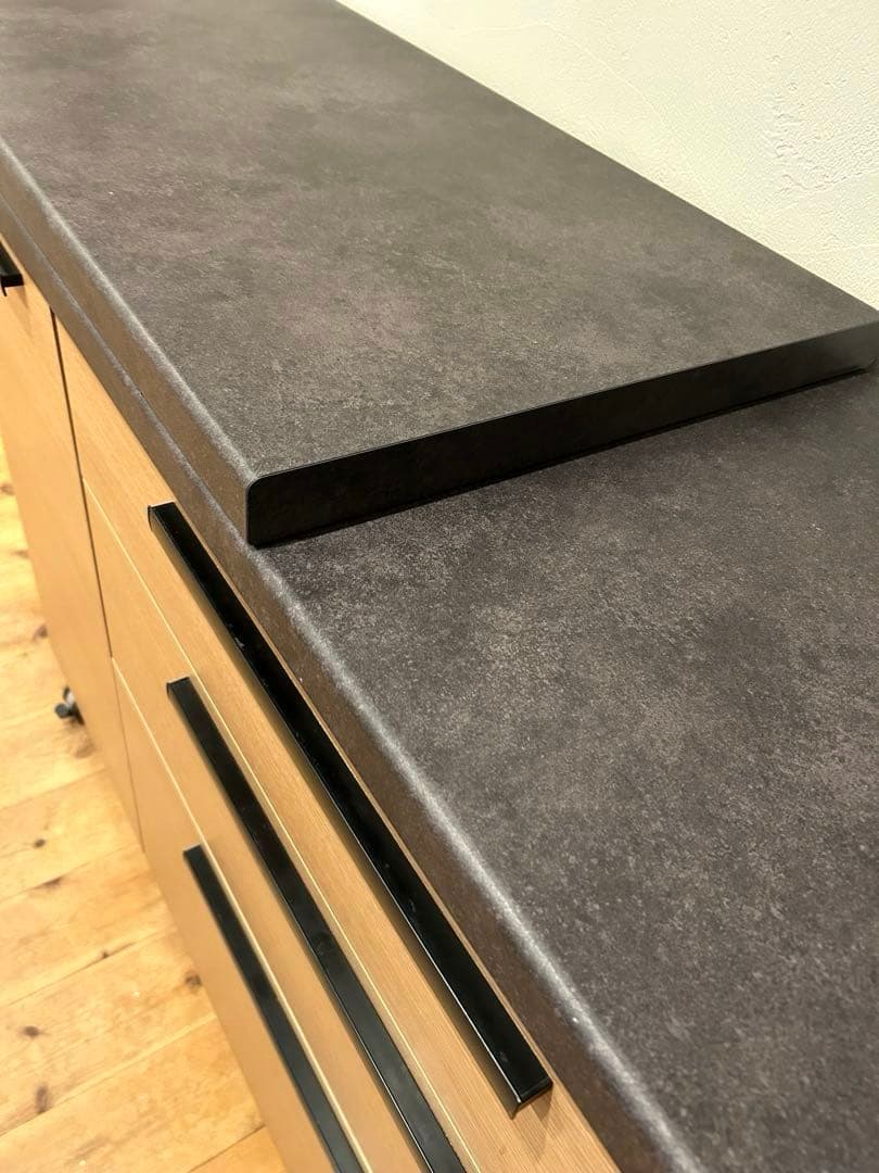 ハト嫁。　美品☆パモウナのエクステンションテーブル付きキッチンカウンター