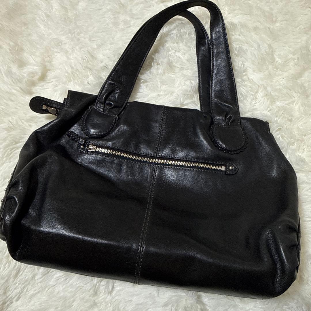 【ANNA SUI 】がま口 バッグ ブラック スタッズ☆美品☆