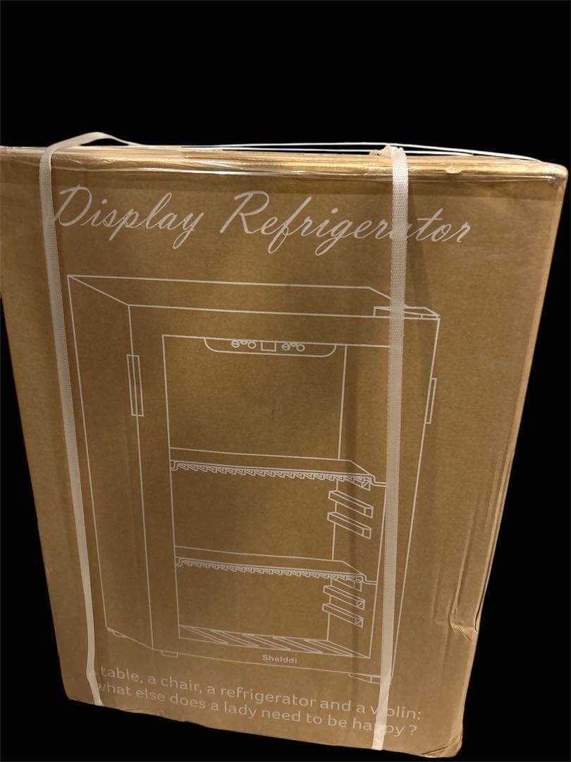 冷蔵庫 48L 小型 コンプレッサー式 透明ガラスドア おしゃれ 静音