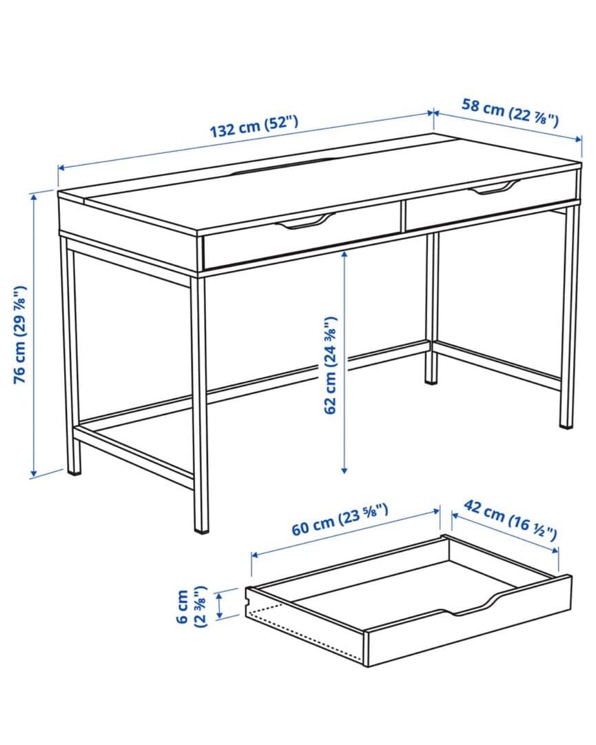 IKEA ALEX アレクス　ホワイト　完成品
