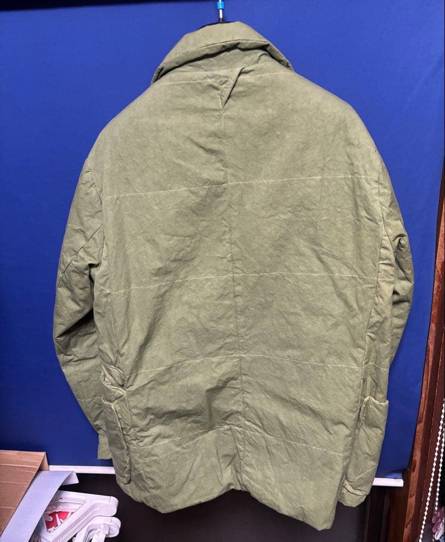 VOO カバーオール グリーン カーキ 厚手　Lサイズ相当