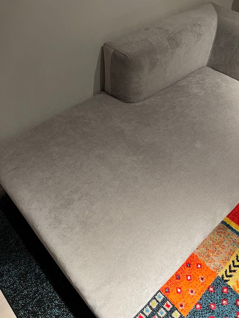 Francfranc メーネ カウチ 2 L ライトグレー（W815）