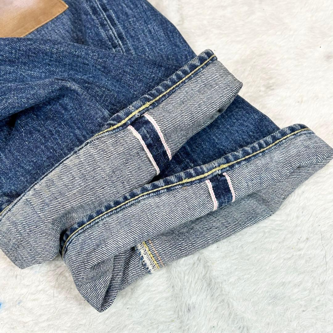 希少❗️SUGAR CANE Lot901 ダメージデニム　赤耳　W34 L30