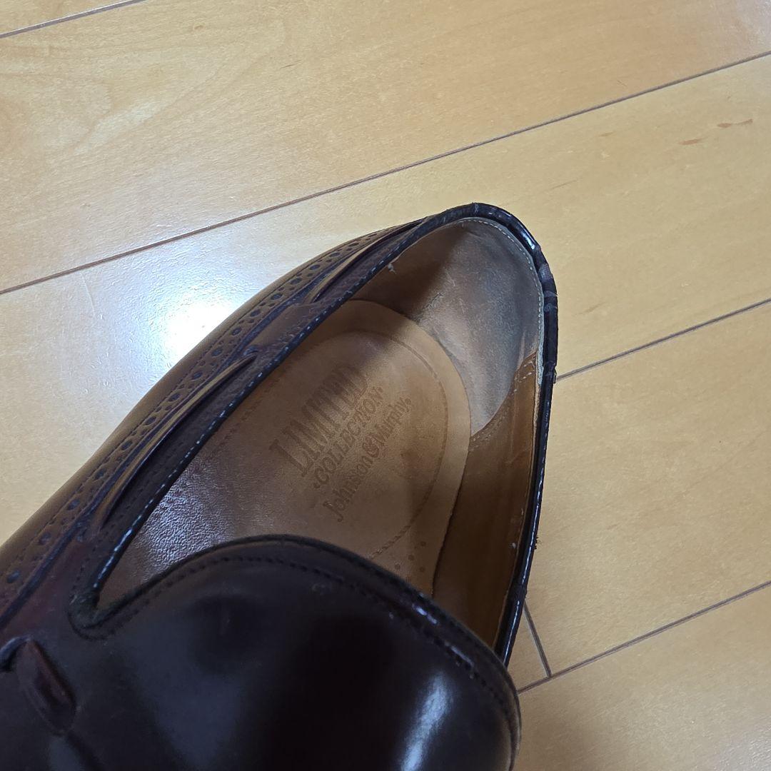 ジョンストン&マーフィー　ローファー　バーガンディ