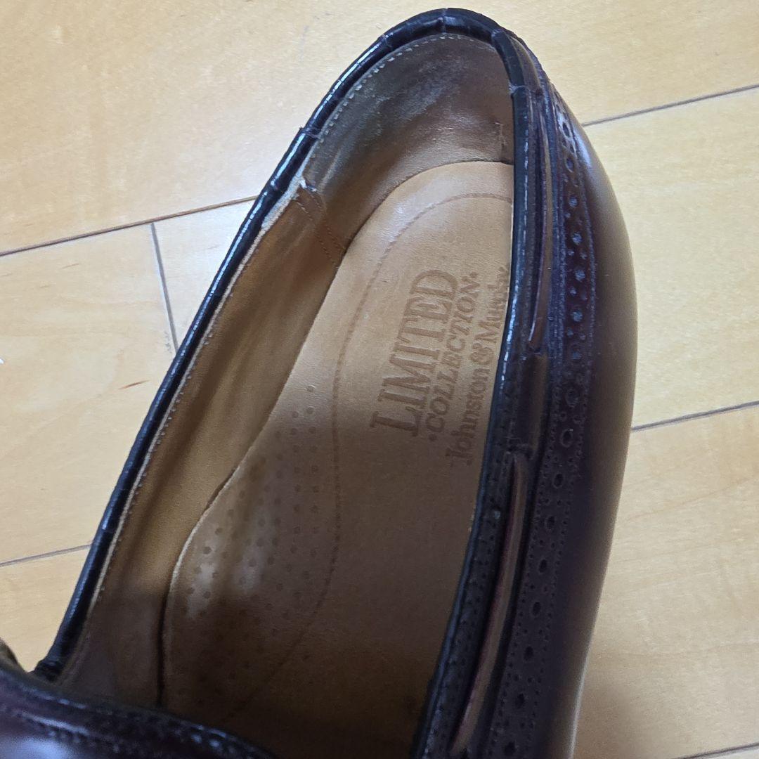 ジョンストン&マーフィー　ローファー　バーガンディ