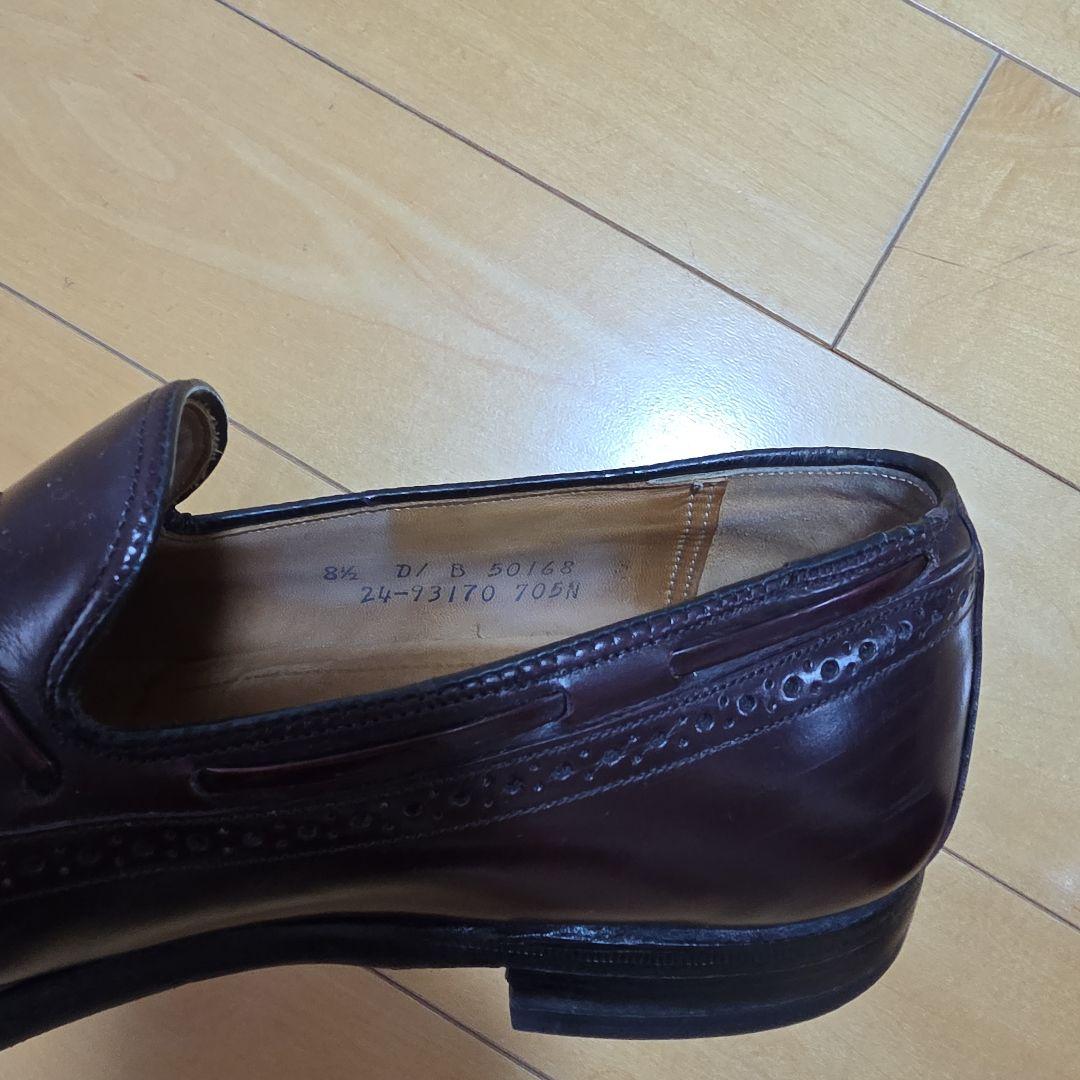 ジョンストン&マーフィー　ローファー　バーガンディ