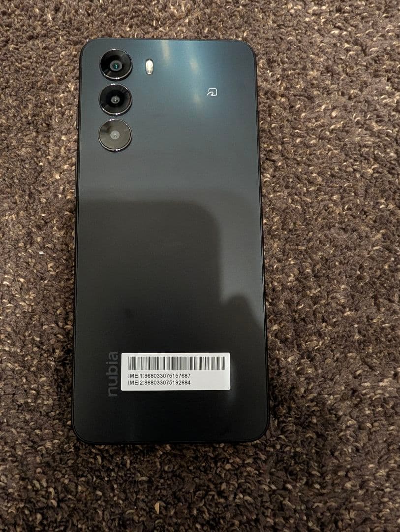 nubia S 5G 本体 ブラック ※おまけ ケースと保護フィルム 付き