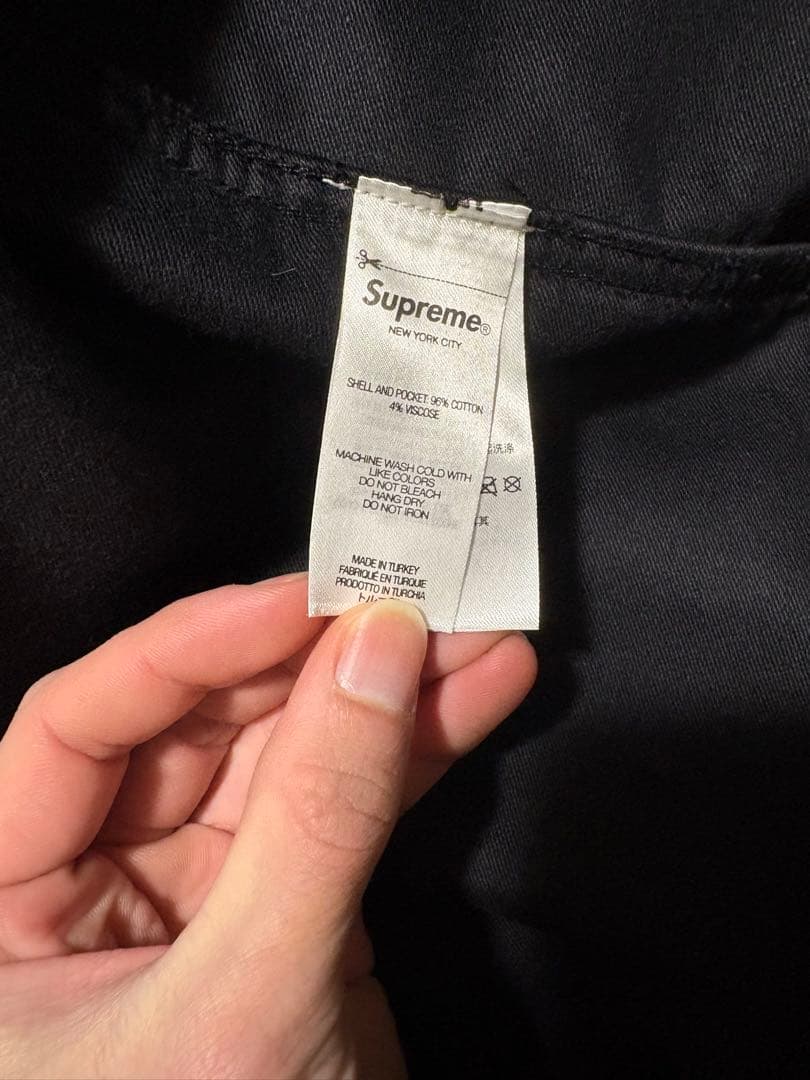 supreme ジャケット黒