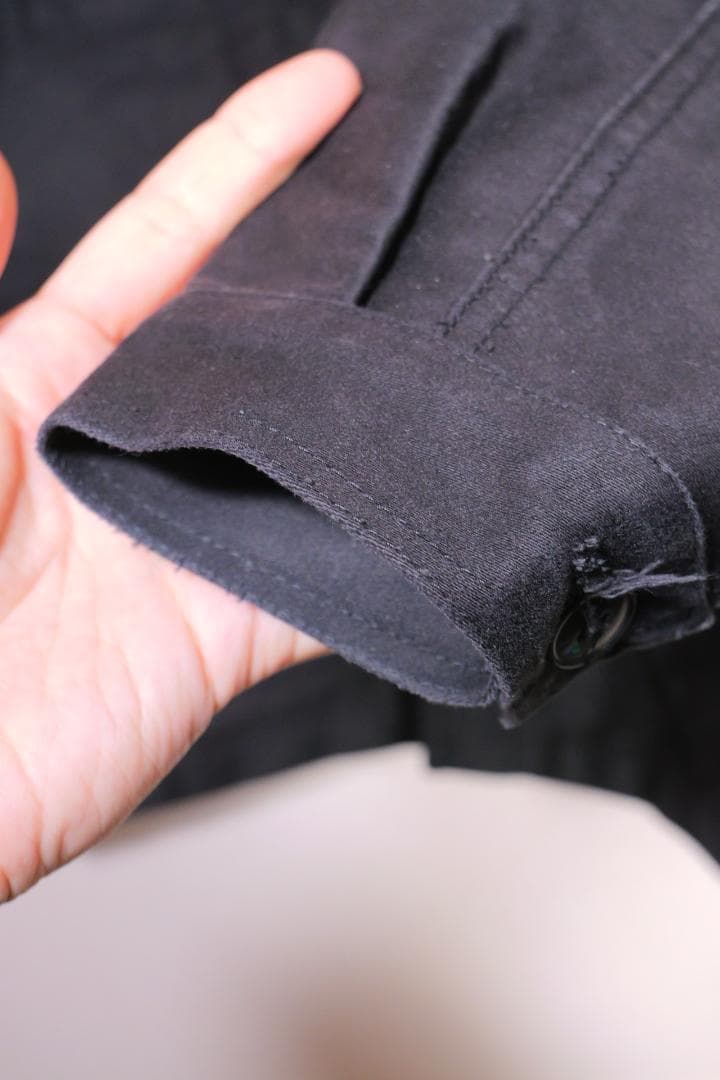 LE TRAVAILLEUR GALLICE　モールスキンカバーオール　ブラック